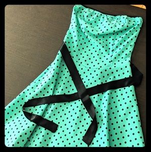 Juniors 7 Polka Dot dress prom
